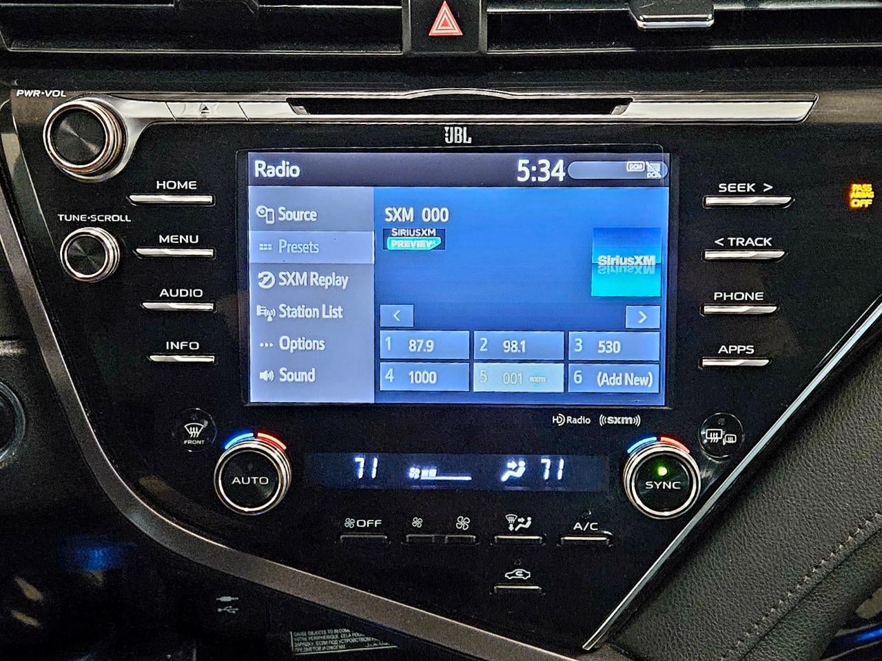 2018 Toyota Camry XLE V6 AUTO